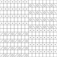 Tilting Squares Chart B (64 stitch)
