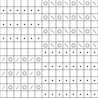 Tilting Squares Chart B (56 stitch)