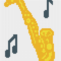 saxophone pillow