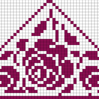 Filet crochet bandana 