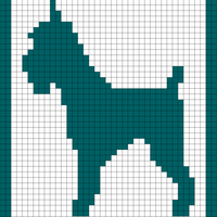 Schnauzer potholder