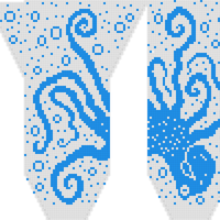 Kraken sock left