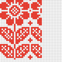 nordic bloom colorwork chart