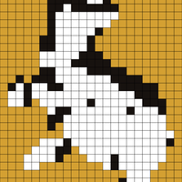 Yellow Black White Huff