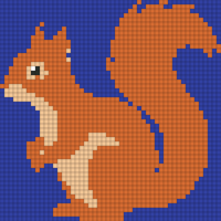 Squirrel centre motif