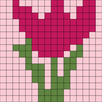 Spring Tea Towel - Tulip 