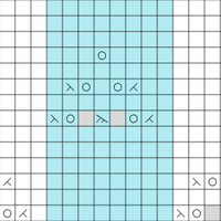 wide lace arrows pointing down