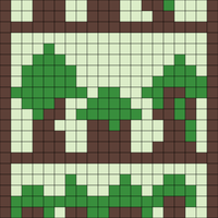 forest panel scarf