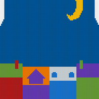 Intarsia  backside