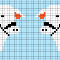 Orange/Blue Holstein Cow