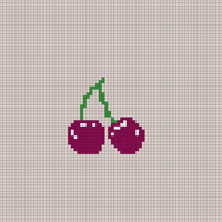 melann's baby blanket cherries