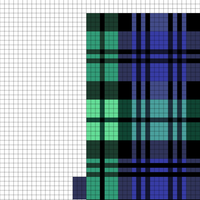 tartan blue/green