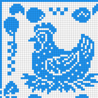Filet Crochet Chicken