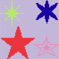 80s Star Pattern