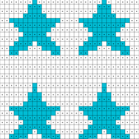 Fingerless Glove Back Double Star