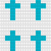 Fingerless Glove Back Double Cross