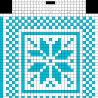 SIngle-Sided Nordic Flower Mini Pouch