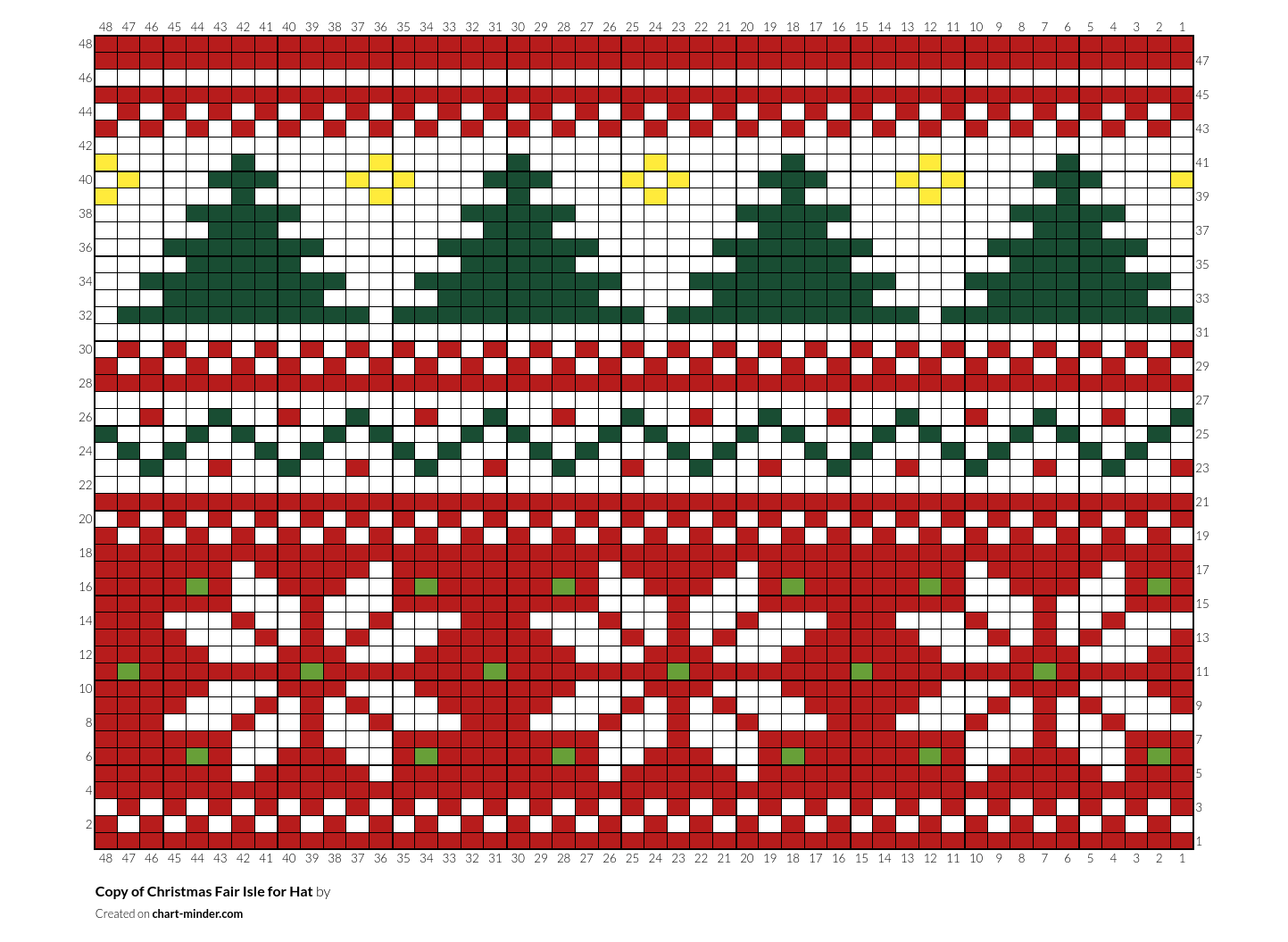 Copy of Christmas Fair Isle for Hat