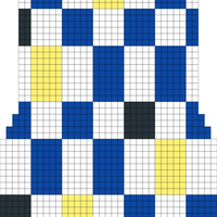 checkered vest - back