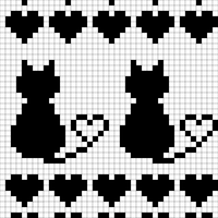 Armstulpe Katze Doubleface