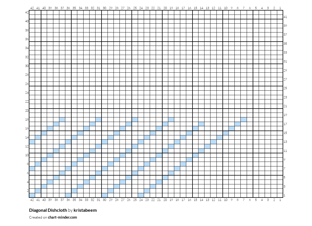 Diagonal Dishcloth