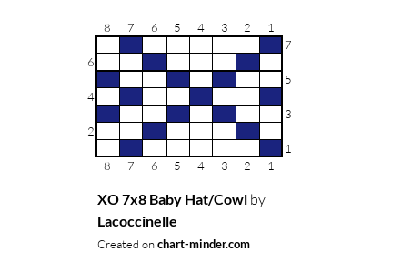 XO 7x8 Baby Hat/Cowl