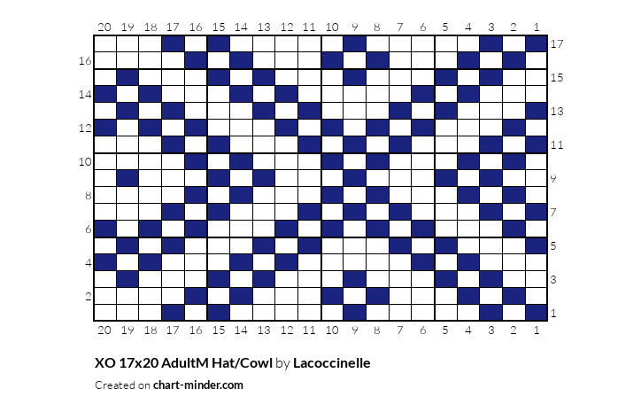 XO 17x20 AdultM Hat/Cowl