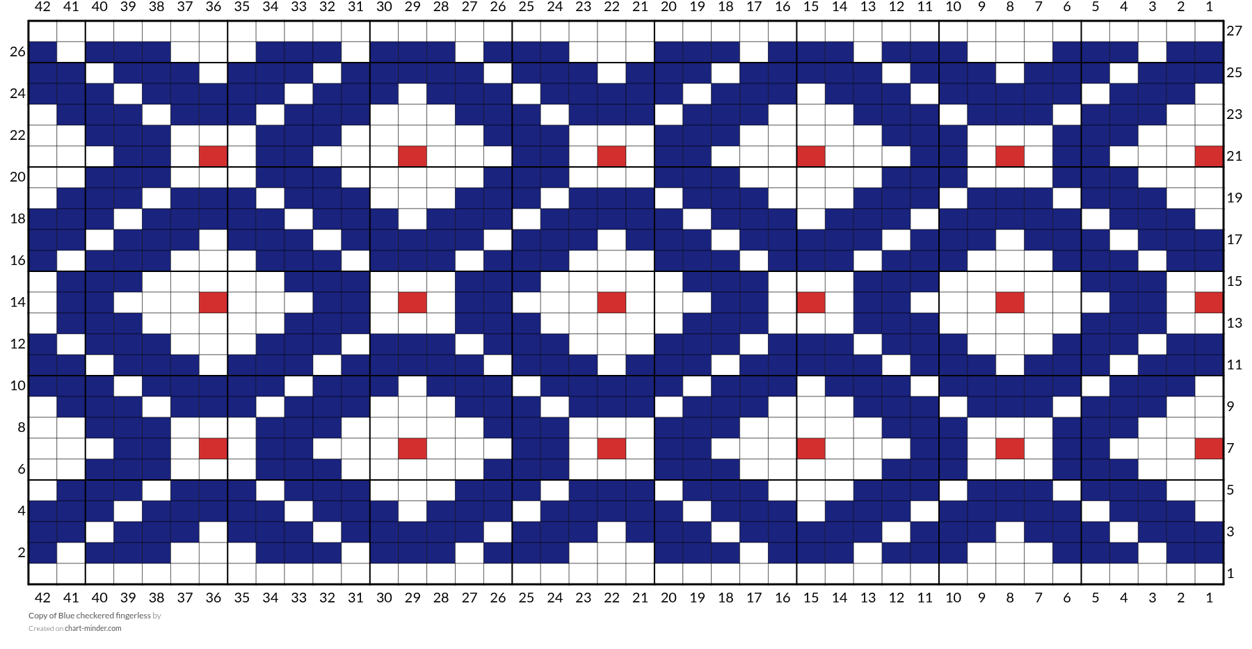 Copy of Blue checkered fingerless