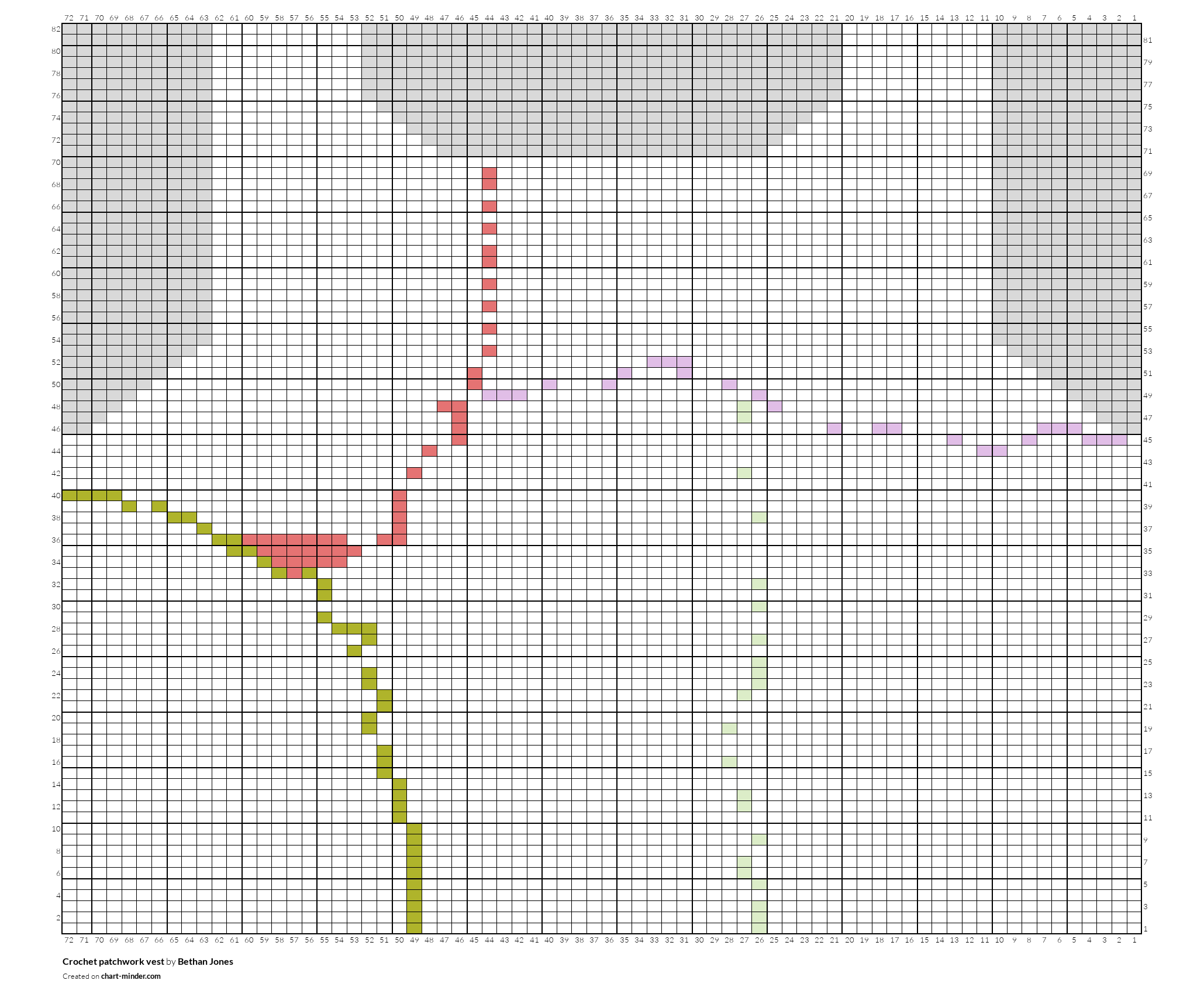 Crochet patchwork vest