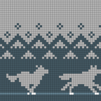 Running Wolves Wolf (50 stitches)