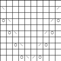 Zigzag Lace Baby Blanket Chart 1