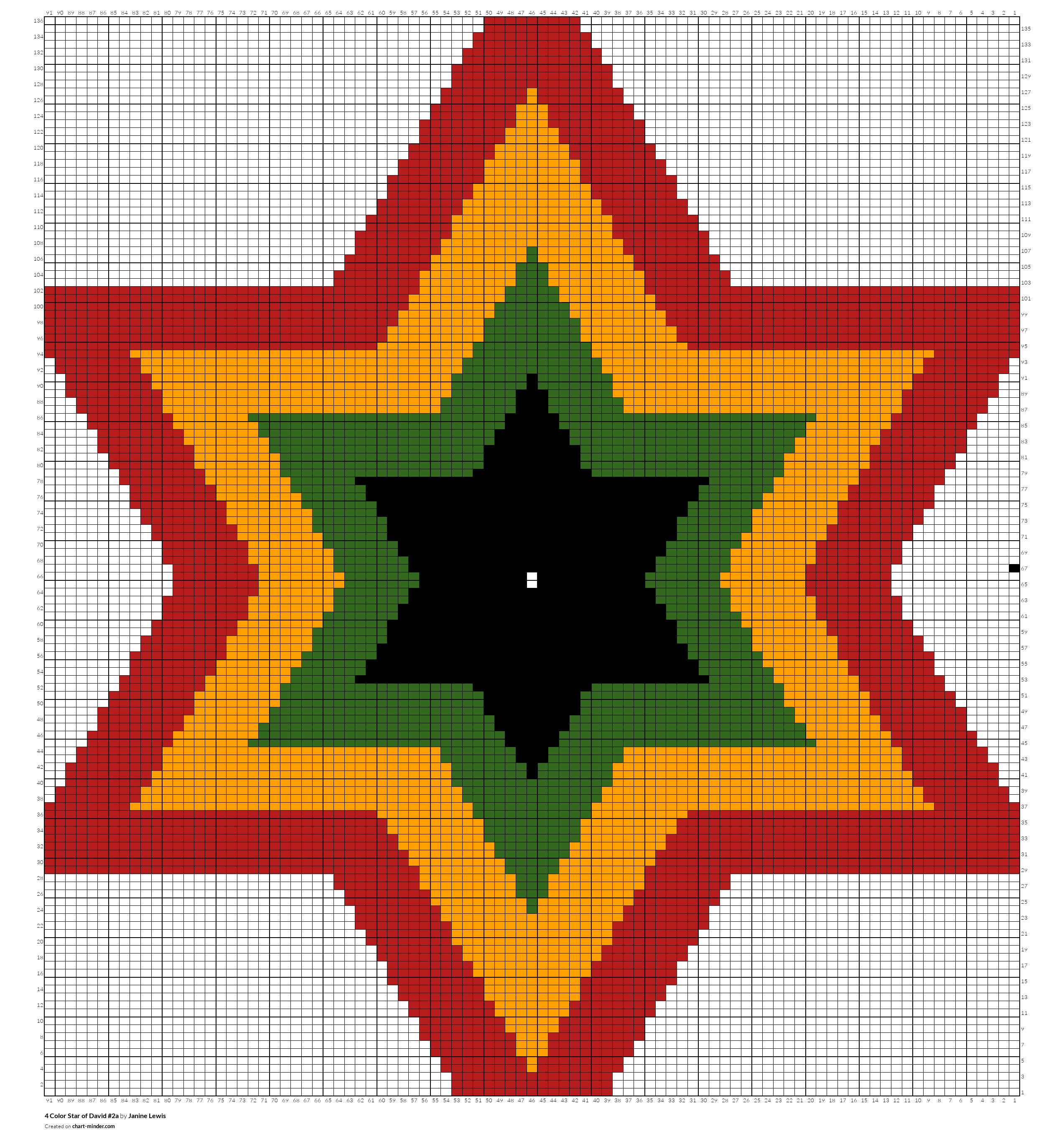 4 Color Star of David #2a