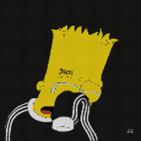 Copy of sad bart blanket