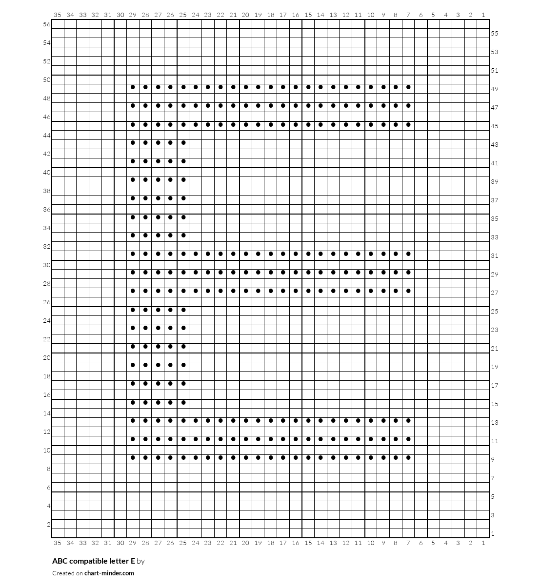 ABC compatible letter E