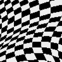 wavy checkered top