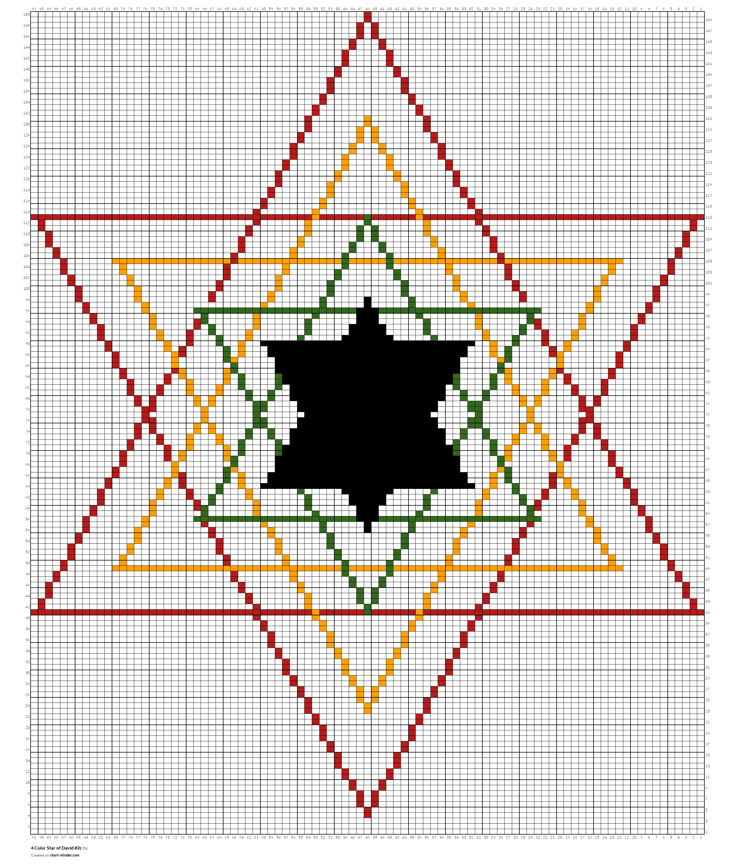 4 Color Star of David #2c