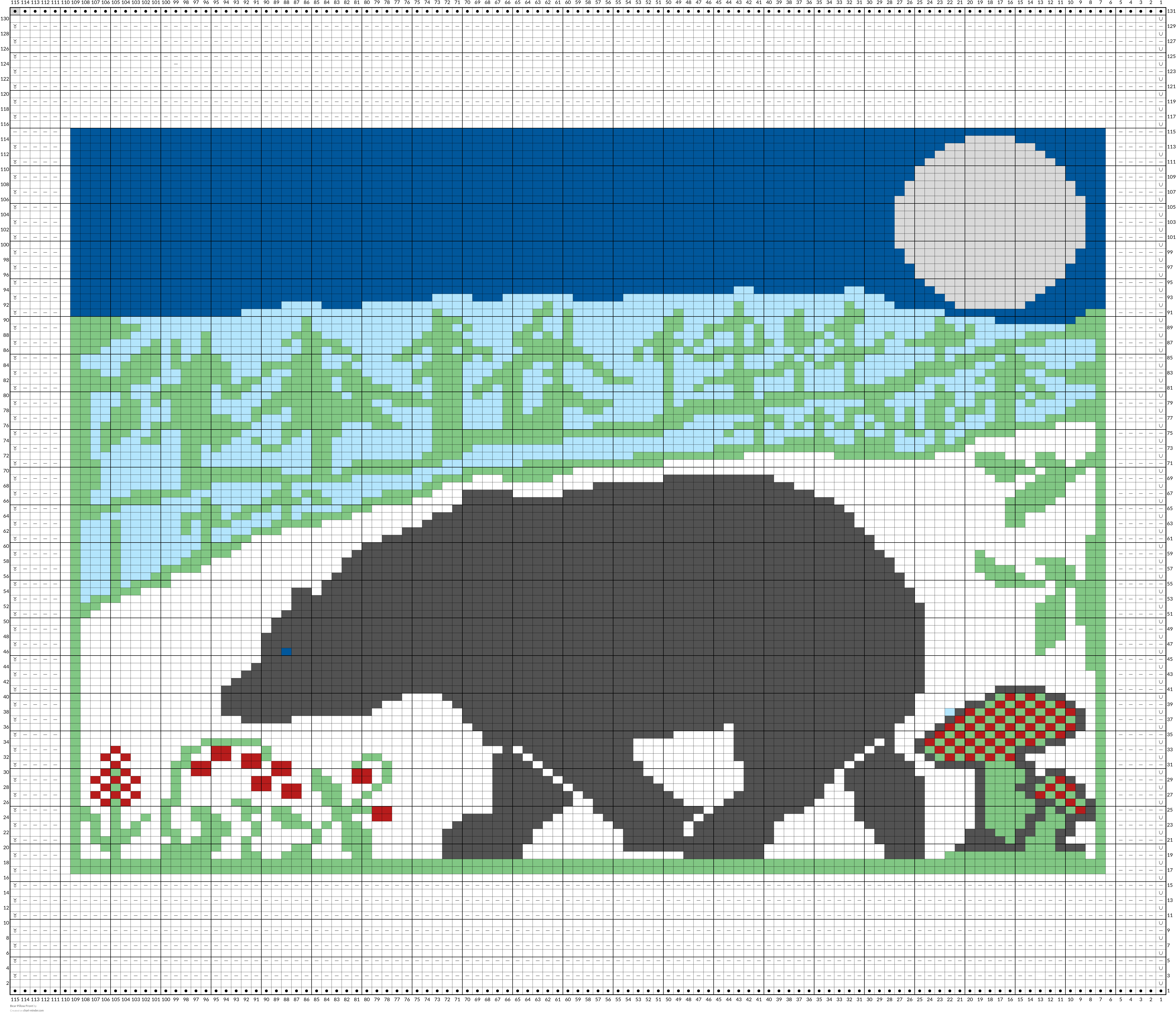Bear Pillow Front
