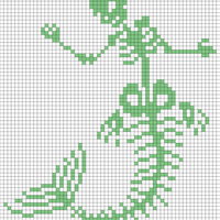 Mermaid skeleton