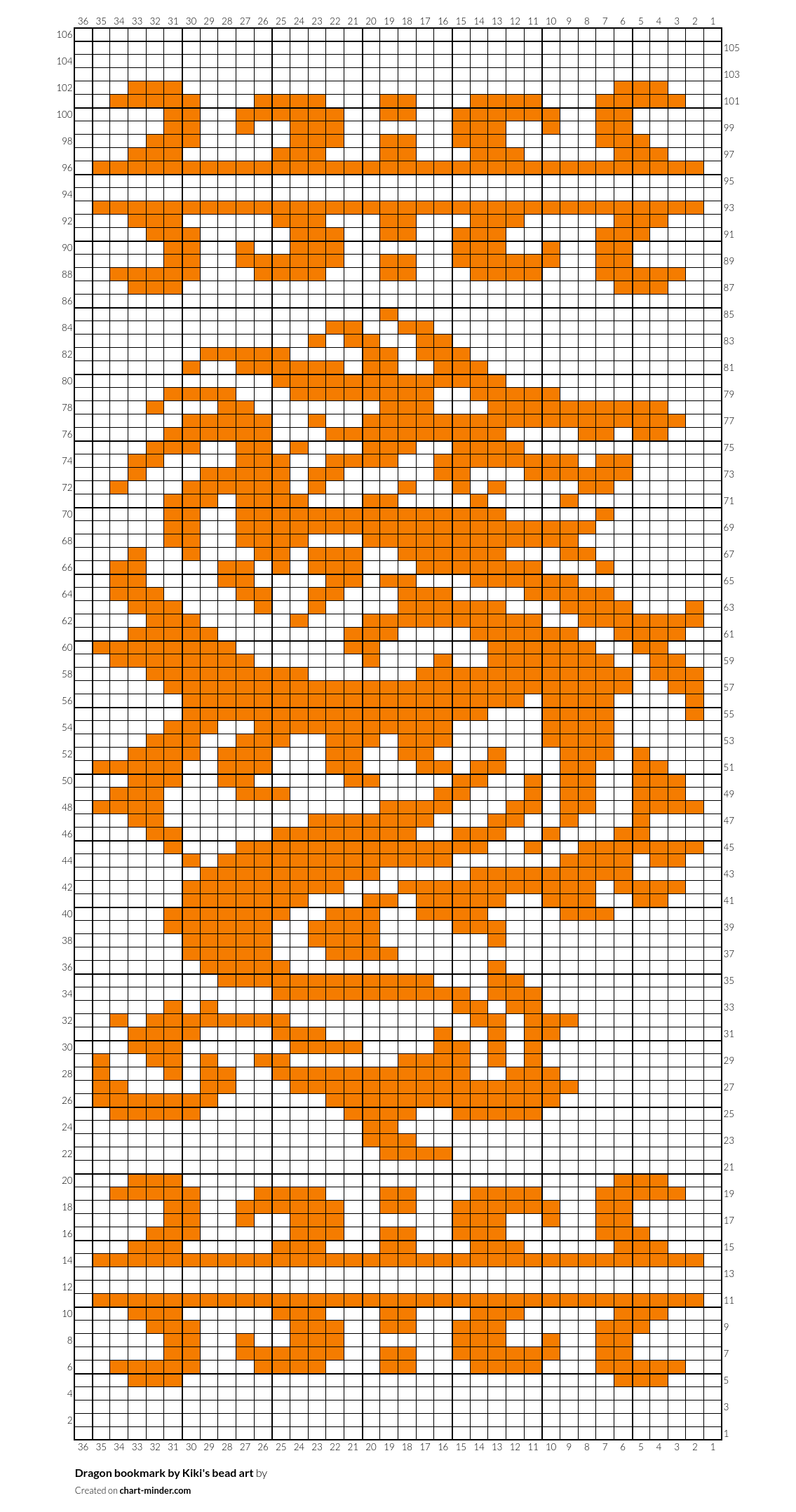 Dragon bookmark by Kiki's bead art