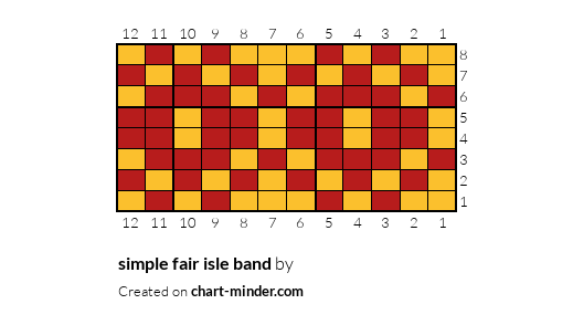 simple fair isle band