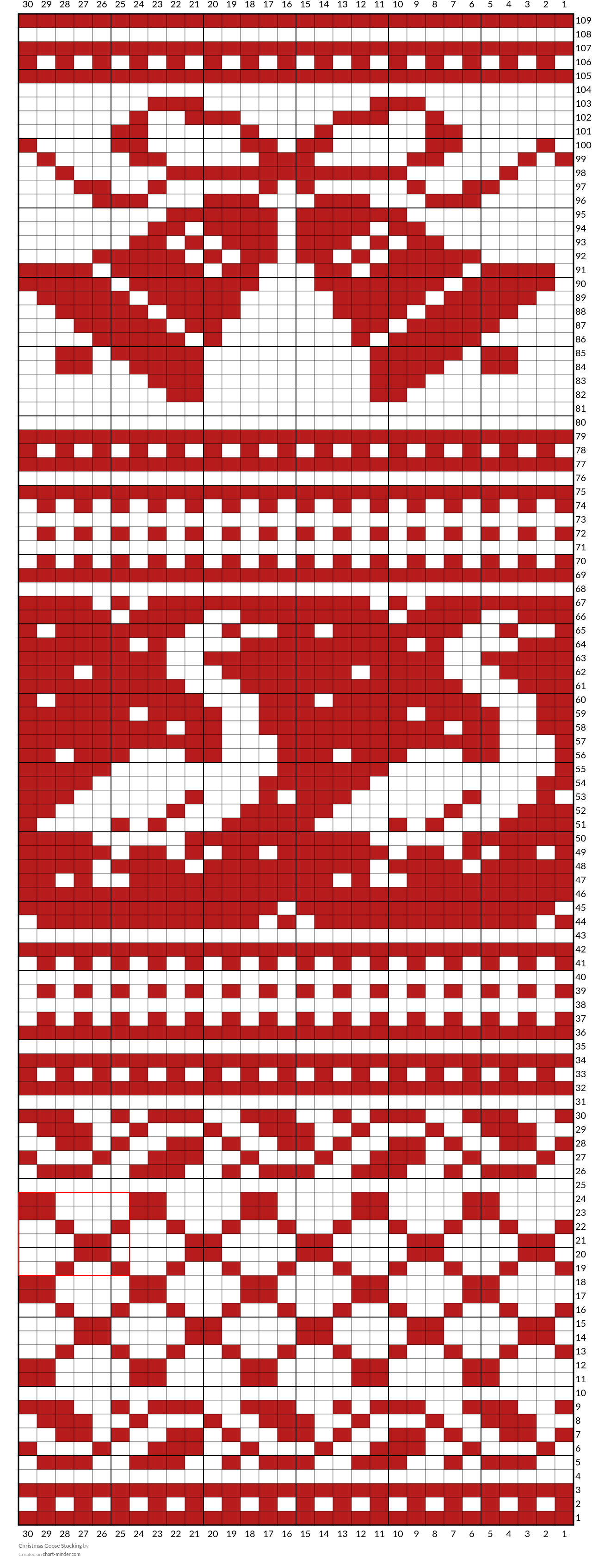 Christmas Goose Stocking