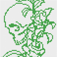 Skull rose