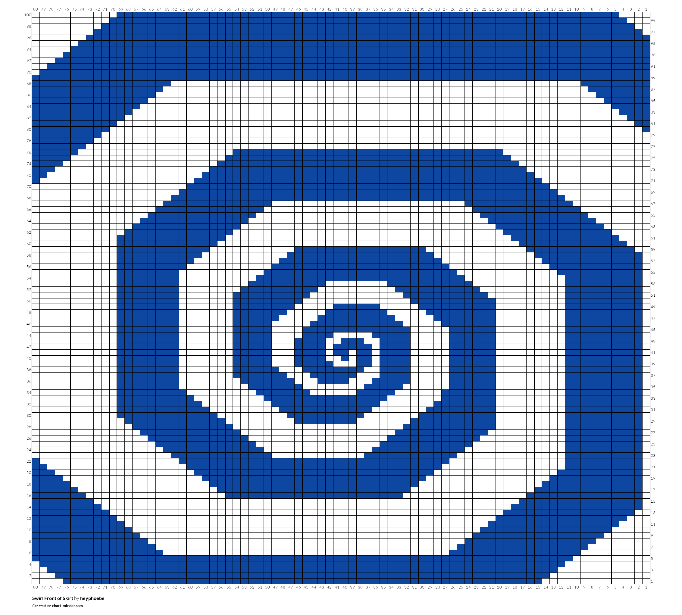 Swirl Front of Skirt