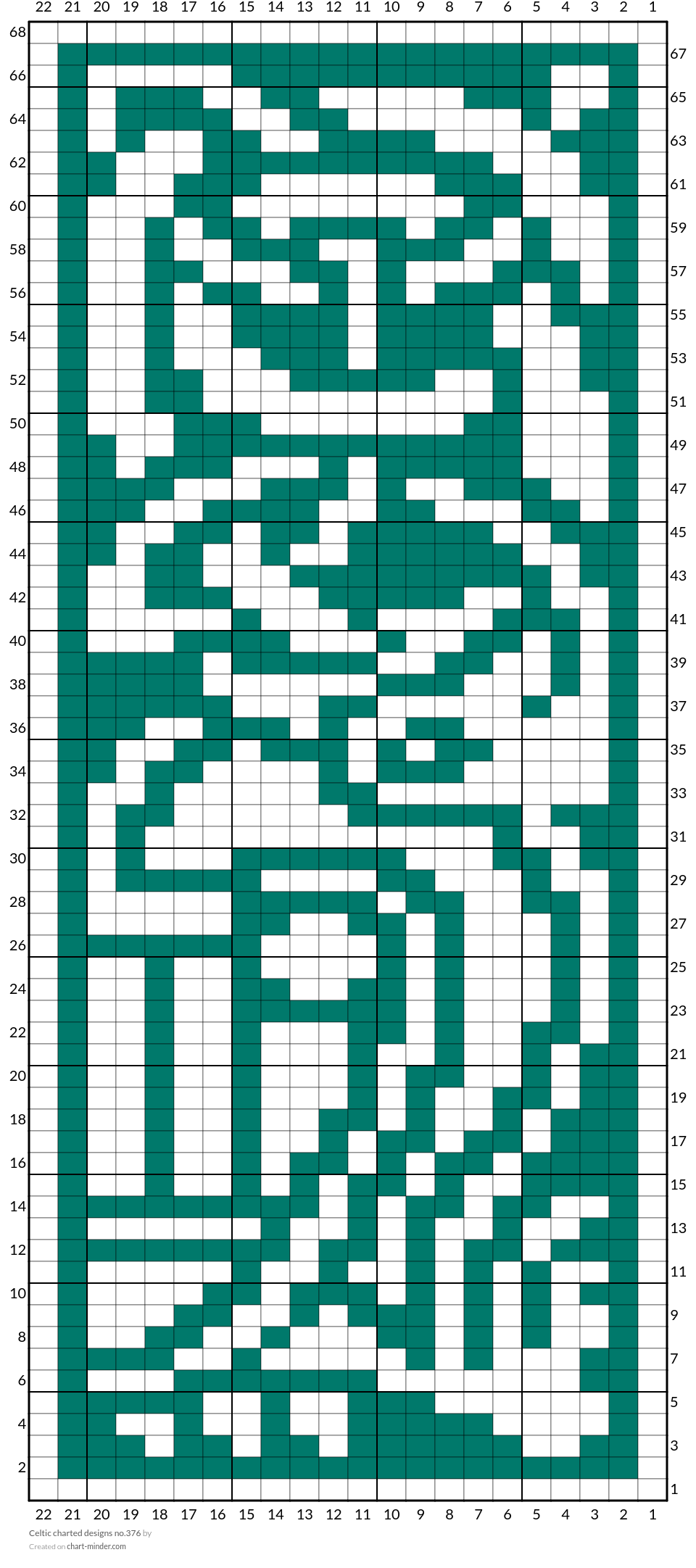 Celtic charted designs no.376