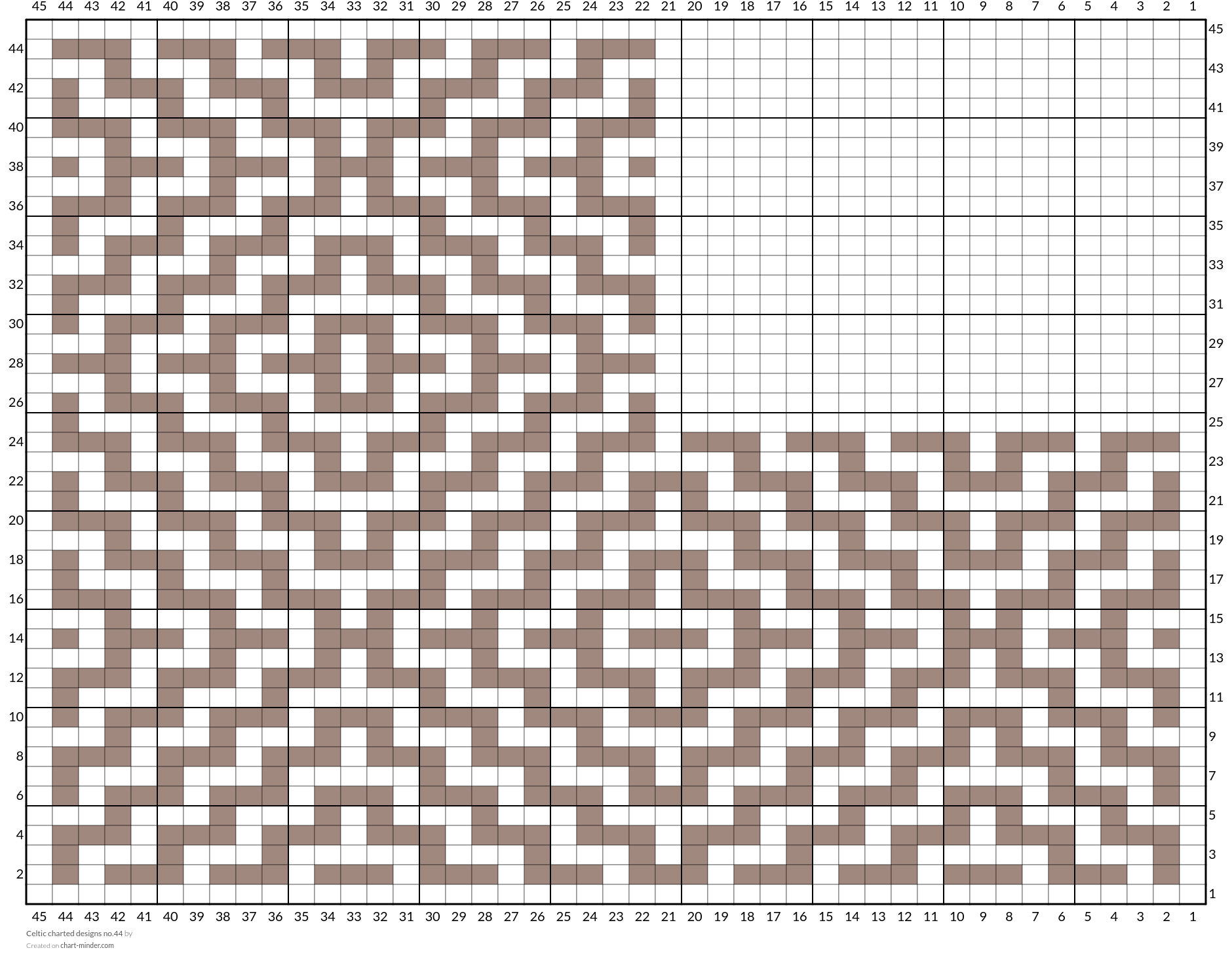 Celtic charted designs no.44