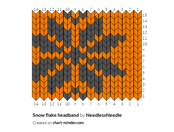 Snow flake headband