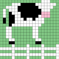 cow right facing