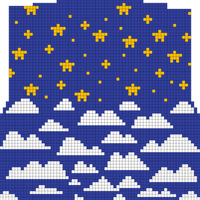 clouds and stars