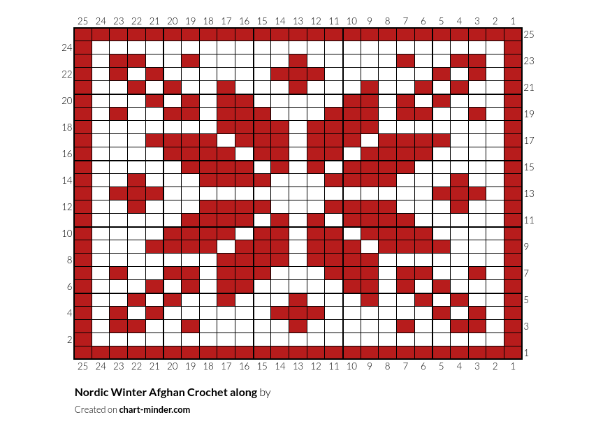 Nordic Winter Afghan Crochet along