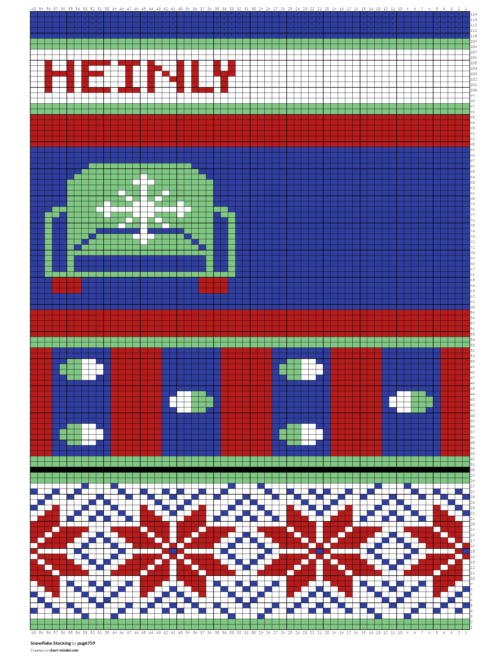 Snowflake Stocking